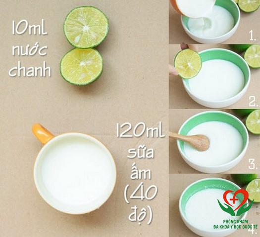 Chanh và sữa tươi là một trong những phương pháp làm hồng vùng kín cấp tốc nổi tiếng